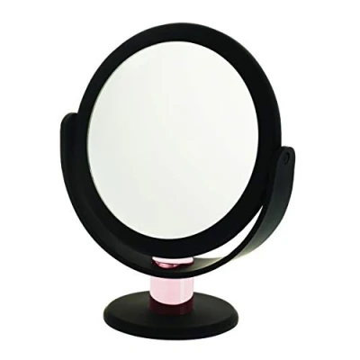 Image of DC DANIELLE Black and Rose Gold Stem Vanity Mirror