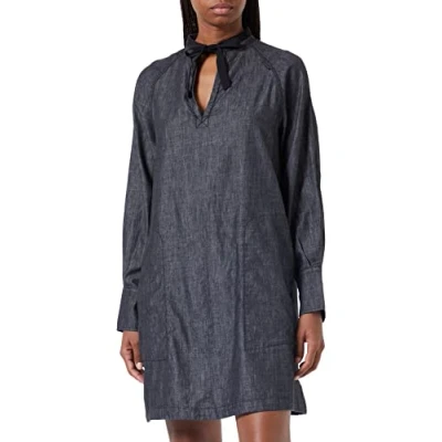 Image of G STAR RAW Women&#039;s V Neck Tunic Dress , black (jet D19054 D195 A814), S