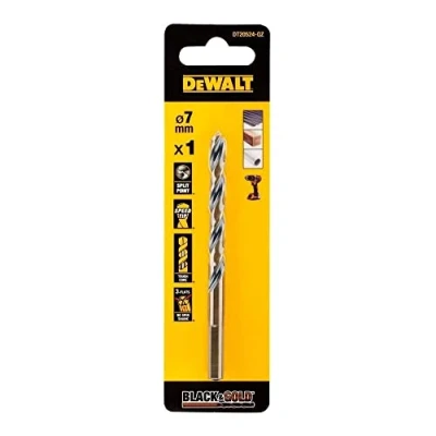 Image of DEWALT DT20524 QZ Broca Black &amp; Gold 7 mm, Silver