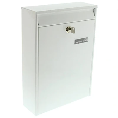 Image of Burg Wächter Leipzig 777 W Bag Protector Alert SE 0294 Letter Box Installations for Wall Mounting, White, 397x284x104, (HxBxT)