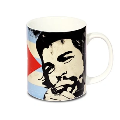 Image of Logoshirt® Che Guevara I Cuban Flag Porcelain Mug Coffee Approx. 300 ml Multi Coloured Licensed Original Design