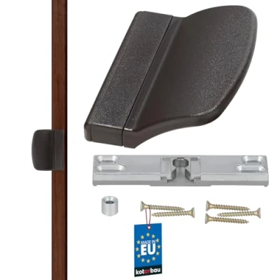 Image of KOTARBAU 5907465905091 Balcony Door Catch, Dark Brown