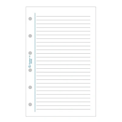 Image of Exacompta 14241 Ruled Refill Sheets for Organiser White