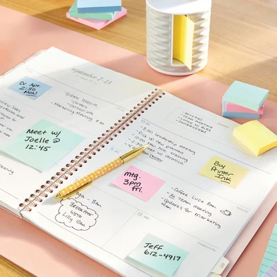 Image of Post it Notes, Canary Yellow, Promo Pack, 16 + 4 FREE Pads, 38 mm x 51 mm, 100 Sheets per Pad Extra Sticky Notes for Walls, Monitors and Fridge