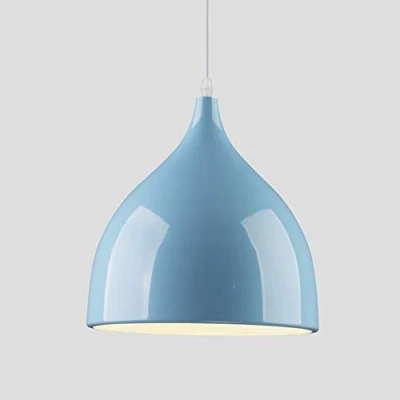 Image of Mengjay Metal Industrial Ceiling Lighting Modern Pendant Light Shade Chandelier E27 for Living Room Kitchen Hanging Lighting,Blue