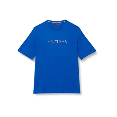 Image of Tommy Hilfiger Men&#039;s Bt RWB Monotype Tee b Mw0mw33008 S/S T Shirts, Blue (Ultra Blue), XXL