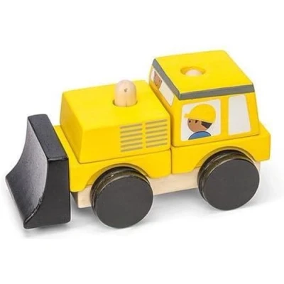 Image of Le Toy Van Wooden Bulldozer Stacker