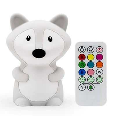 Image of Tekemai Night Light for Kids, Bedside lamp, Bedroom Light, LEDs Lights, lamp Baby Nursery Break Resistant, Eye Caring, Adjustable Brightness &amp; Color, Touch Control Medium Fox