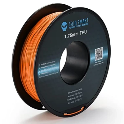 Image of SainSmart Flexible TPU 3D Printing Filament, 1.75 mm, 0.8 kg, Dimensional Accuracy +/ 0.05 Mango