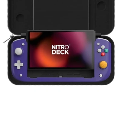 Image of CRKD Nitro Deck Limited Edition (Retro Purple) For Nintendo Switch &amp; OLED
