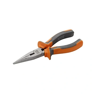 Image of Alyco 170530 Semi Round Mouth Pliers HR High Resistance DIN 5745 CR V 160 mm with Bi Material Handle