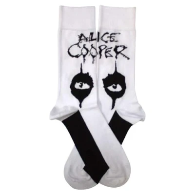 Image of Rock Off officially licensed products Alice Cooper Eyes Ankle Socks UK Size 7 11, White, M