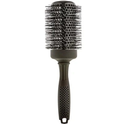 Image of Head Jog Light 129 (53mm) Radial Hair Brush Brush, Black Cushion Thermal Coated Heat Resistant Nylon Bristle. For Blow Drying &amp; Straightening. Ideal Long, Thick, Wavy Extensions.