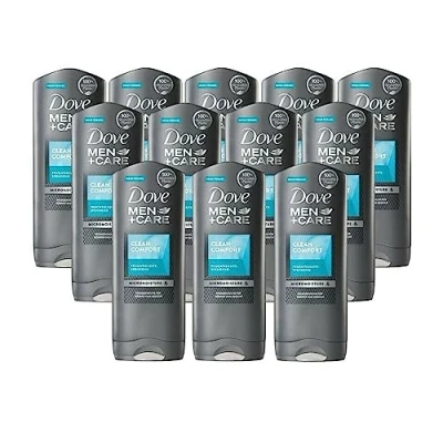 Image of Dove Men+Care 3 in 1 Shower Gel Clean Comfort Men for Body, Face and Hair Nourishing with 24H Care Effect 250 ml