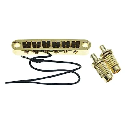 Image of KAISH LP Tune o Matic Piezo Bridge Pickup Guitar for Epiphone Les Paul/SG/ES/Dot Gold
