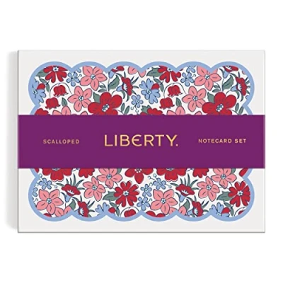 Image of Galison Liberty Scalloped Shaped Notecard Set