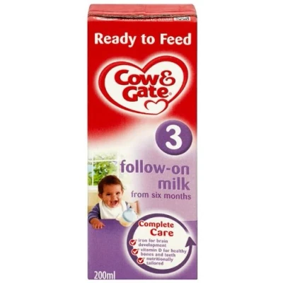 Image of Cow and Gate Ready To Feed Follow on Milk From 6 Months 200 Ml (Pack of 15)