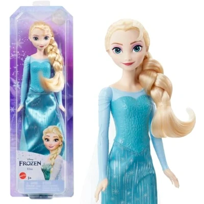 Image of Mattel Disney Princess Dolls, Elsa Posable Fashion Doll with Signature Clothing and Accessories, Disney&#039;s Frozen Movie Toys, HLW47