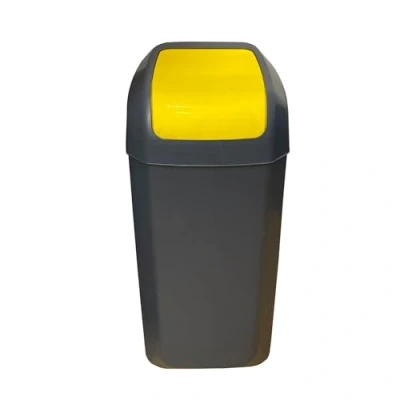 Image of WELL HOME MOBILIARIO &amp; DECORACIÓN Cubo 15 Litre Swing Bin Yellow