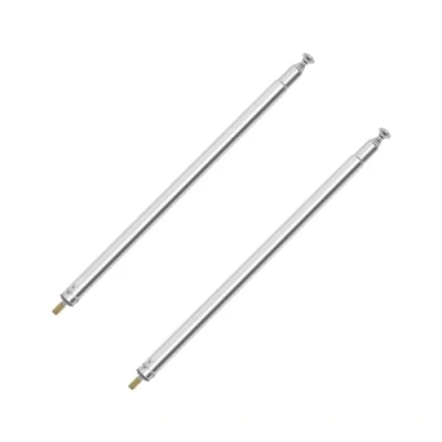 Image of OTOTEC 2PCS M3 Thread 7 Sections Telescopic Antenna for AM FM Radio TV RC Car Aircraft Controller Replacement Remote Control Accessory Stretched Length 730mm