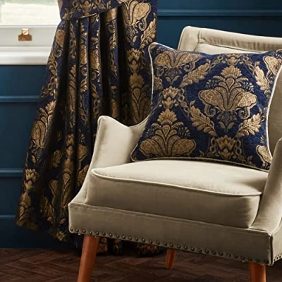 Image of Paoletti Shiraz Floral Jacquard Feather Rich Filled Cushion