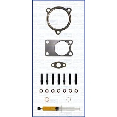 Image of 4913105011, 4913105101, 4913105111, 4916105101 Mounting Kit, charger AJUSA JTC11379 with studs, syringe oil gaskets/seals