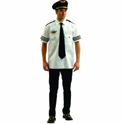 Image of Dress Up America Pilot Costume For Adults One Size (Adults)
