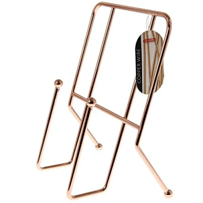Image of Apollo Metal Copper Stylish Cook Book Tablet Recipe Display Stand Holder