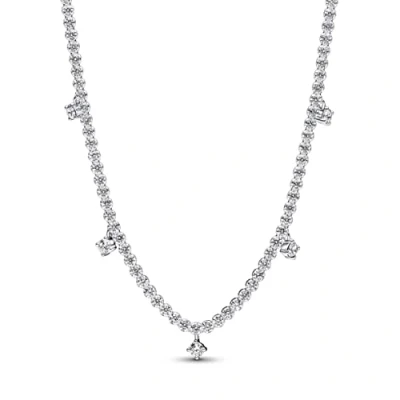 Image of Pandora Sparkling Drop Necklace 43cm
