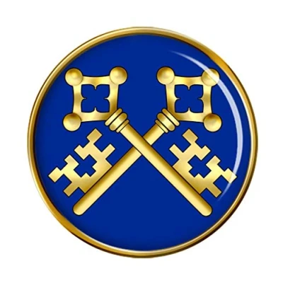Image of Masonic Lodge Treasurer Pin Badge