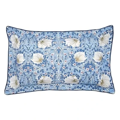 Image of Morris &amp; Co PIMPERNEL PILLOWCASE OXFORD WOAD, Blue