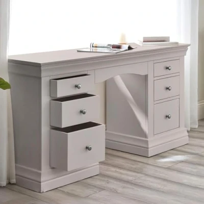 Image of Julian Bowen Clermont Dressing Table Light Grey