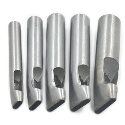 Image of fujiyuan 5mm x 26mm Hollow Hole Punch Oval shape Leather Belt Watch Band Gasket DIY Craft Cutter Tool Mixed Size
