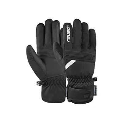 Image of Reusch Men&#039;s Baldo R tex Xt Atmungsaktiv Kurzer Abschluss Winter Gloves, 7701 Black/White, 8