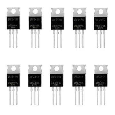 Image of HUAREW 10 Pcs IRFZ44N N Channel rectifier power MOSFET Transistor 49A 55V