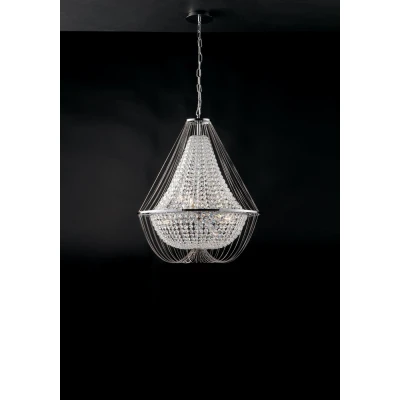 Image of Vienna Crystal K9 Chandelier, 60Cm Diameter, Chrome, E14