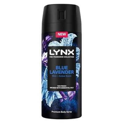 Image of Lynx Fine Fragrance Collection Blue Lavender Premium Deodorant Bodyspray 150 ml