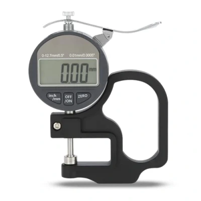 Image of digital thickness Gauge 0 12.7 (mm),LCD display accuracy is 0.01mm Suitable for measuring the of leather, paper etc