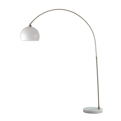 Image of PLAZA Arc Floor Lamp White 152x205x35cm