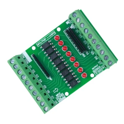 Image of Optocoupler Isolation Board, 8CH Module DC 3.3V 5V 8 Channel PNP NPN Low High Level Output Signal Converter