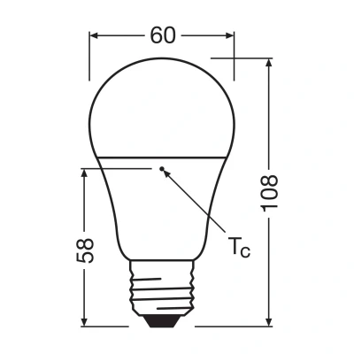 Image of Osram LED Superstar+ Classic A Frosted 40 Non dim 4.9W/827 E27