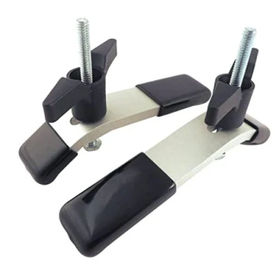 Image of 2 x T Track Hold Down Clamp Set Quick Acting Slot for CNC Engraving Machines, Woodworking Router Tables, and Table Saws, of