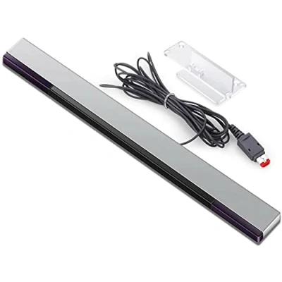 Image of Wii Sensor Bar, Wired Infrared LED Bar compatible with Nintendo &amp; U Clear Stand