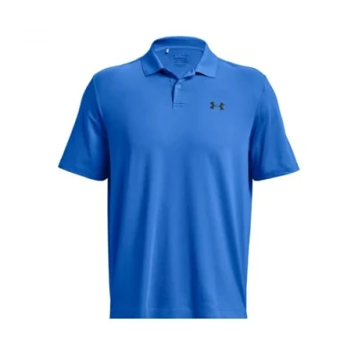 Image of Under Armour Men Performance 3.0 Polo Golf Shirt, (464) Water/Black, M