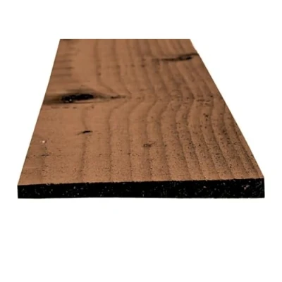 Image of Ashby Harrington Feather Edge Fencing Board Treated Brown 22mm x 125mm 600mm Pack of 15