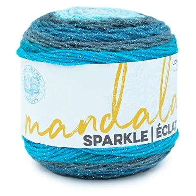 Image of Lion Brand Yarn , 94 Acrylic/6 Percent Metallic Poly,Multicolor (Aquarius),One Size