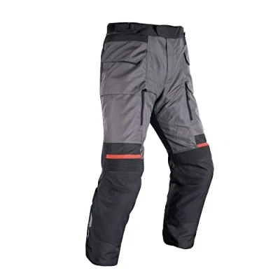 Image of Oxford Men&#039;s Rockland 4 Season, 3 in 1 Motorcycle Pant, Charcoal/Black/Red, 3XL