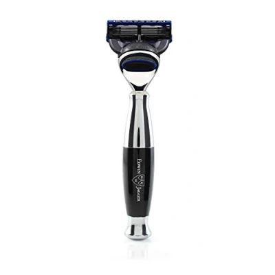 Image of Edwin Jagger Fusion Shaver R366CRF Black Chrome, Single Standard