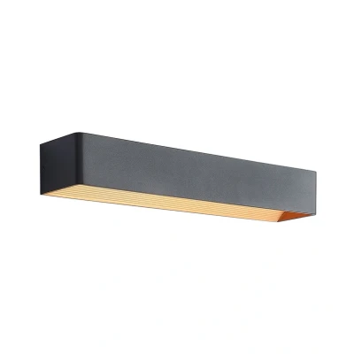 Image of Arcchio LED wall lamp Karam, 20 cm, black, metal, up/down