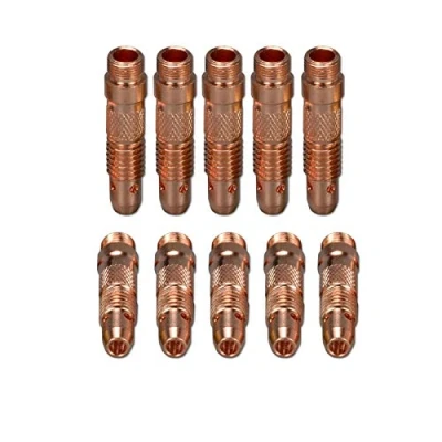 Image of RIVERWELD TIG Collet Body 406488 4.0mm Fit SR WP 17 18 26 Welding Torch 10pk